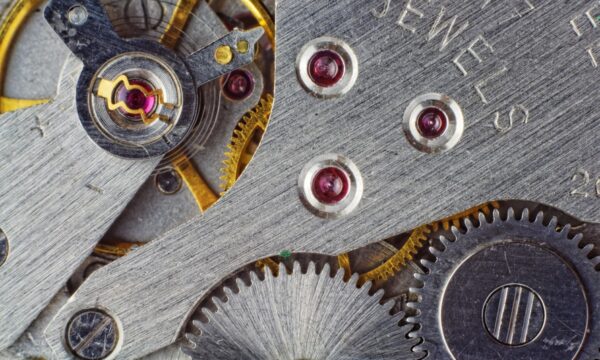closeup of gears