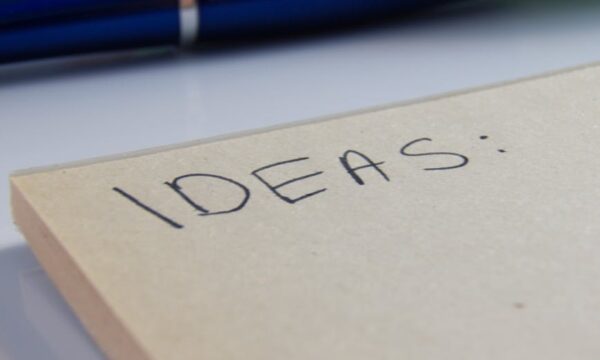 ideas written on board