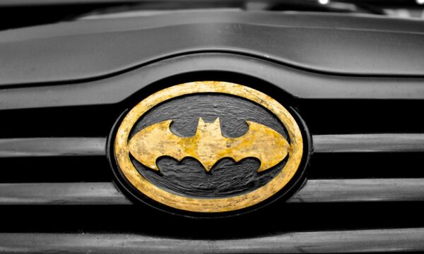 batman logo on car grill