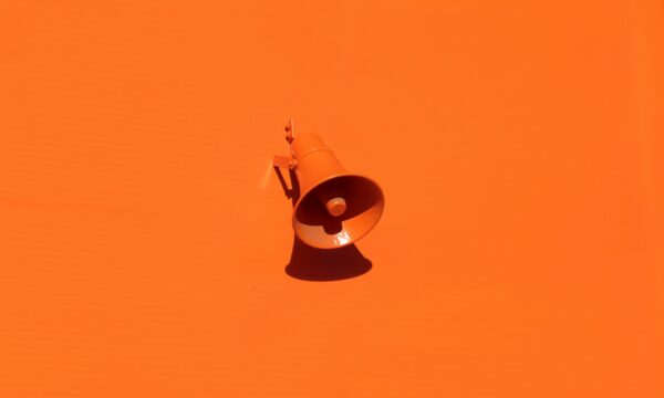 orange speakerphone